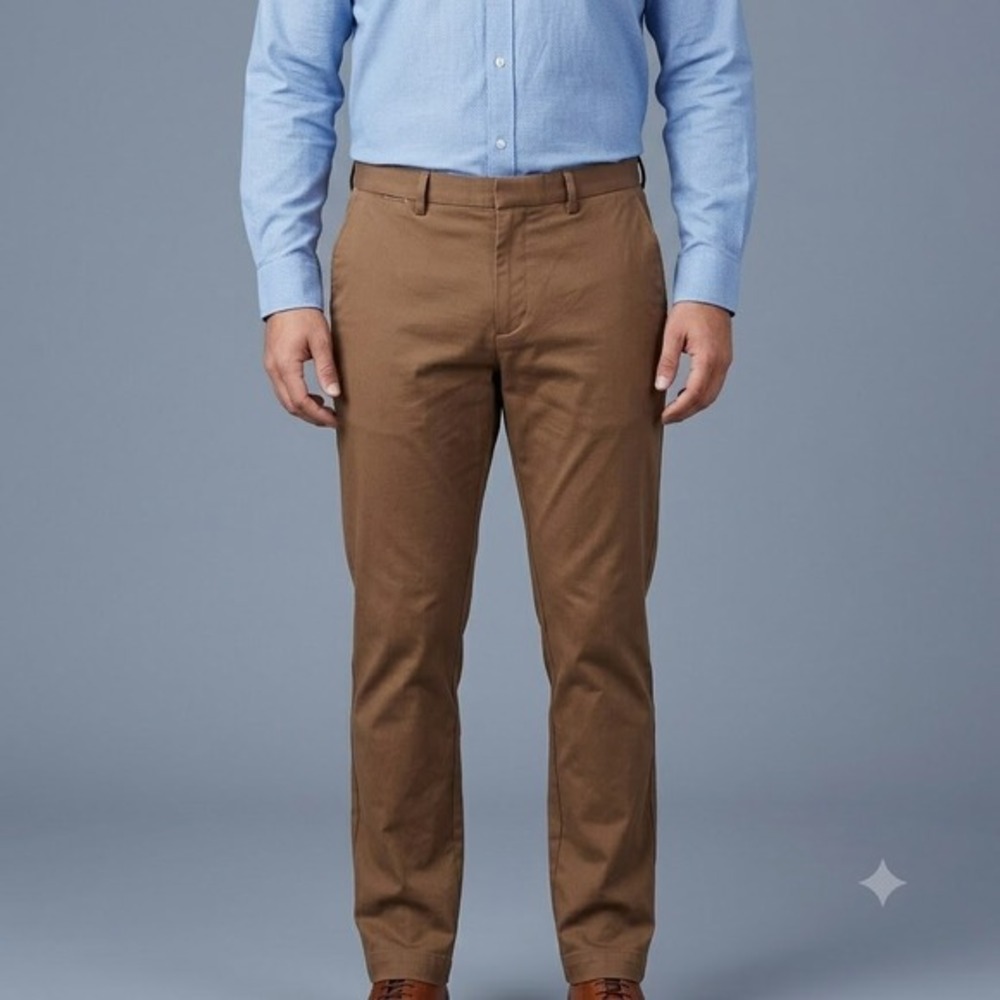 Tommy Hilfiger Chino Pants Men's‎ 38x32 Brown Stretch Slim Fit